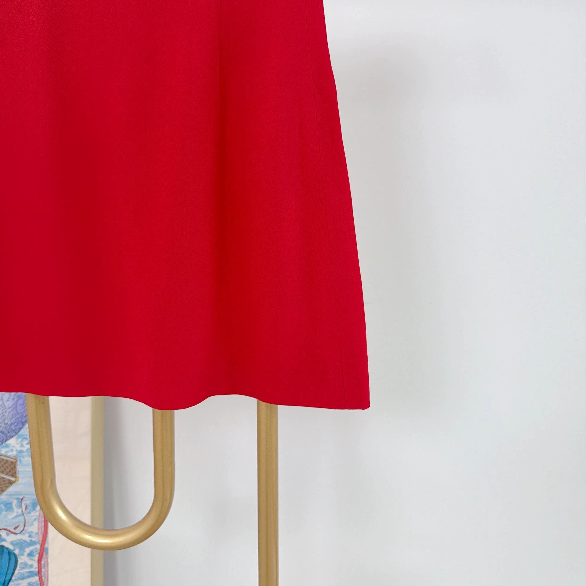 Miu Miu MIU MIU Women's Red Crystal Skirt 42 Size 28" / US 6 / IT 42 - 5 Thumbnail
