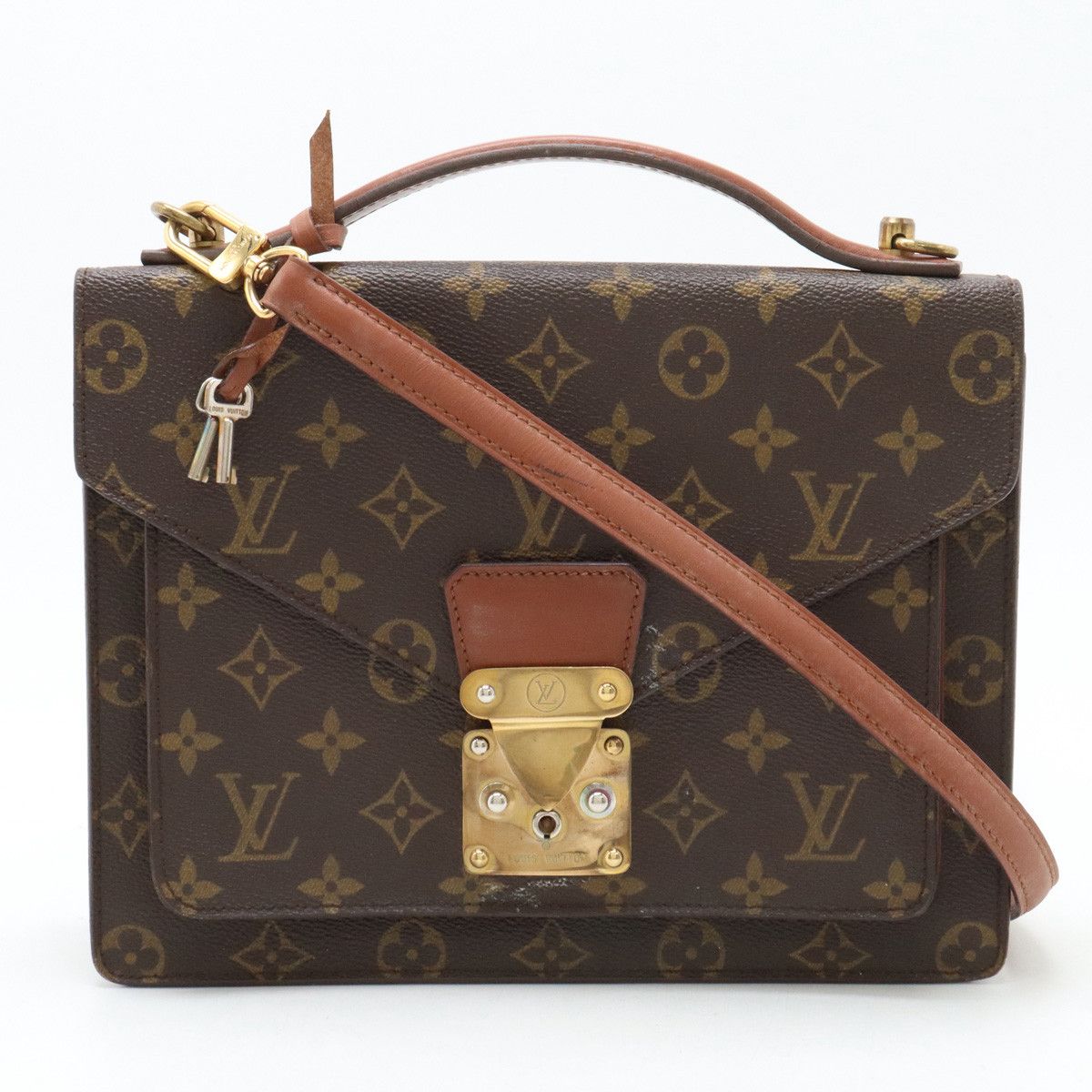 Louis Vuitton Louis Vuitton Louis Vuitton Monogram Monceau 26 Clutch Handbag M51187 Canvas Handbag M51187 in Very Good Condition Size ONE SIZE - 1 Thumbnail