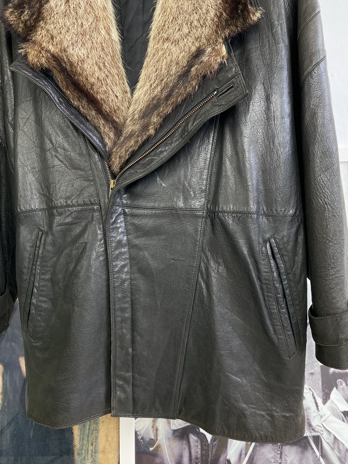 Pelle Pelle Vintage 90’s Pelle Pelle Marc Buchman Fur Leather Jacket Size US M / EU 48-50 / 2 - 3 Thumbnail
