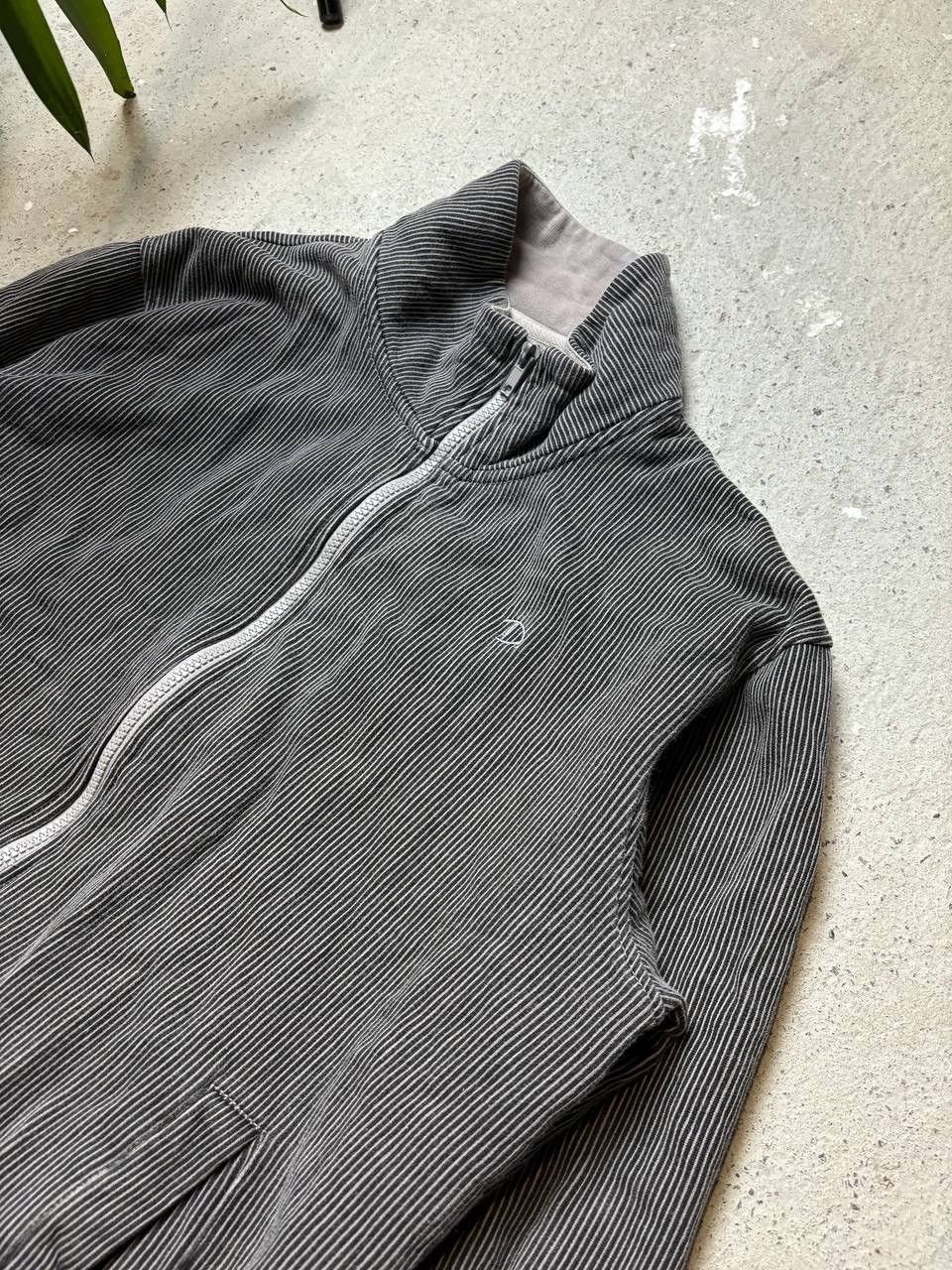 Vintage Vintage Y2K Deep Denim Stripes Archive Owens Style Zip Hoodi Size US XL / EU 56 / 4 - 2 Thumbnail