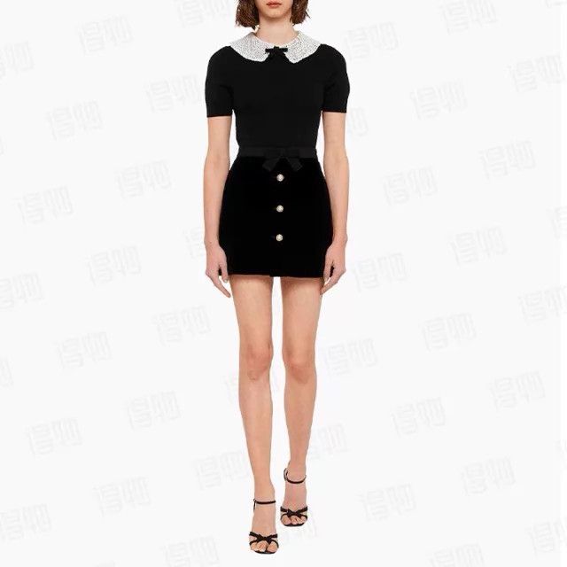 Miu Miu MIU MIU Women's Classic Bow Waist Skirt Size 40 Celebrity Size 27" / US 4 / IT 40 - 7 Thumbnail