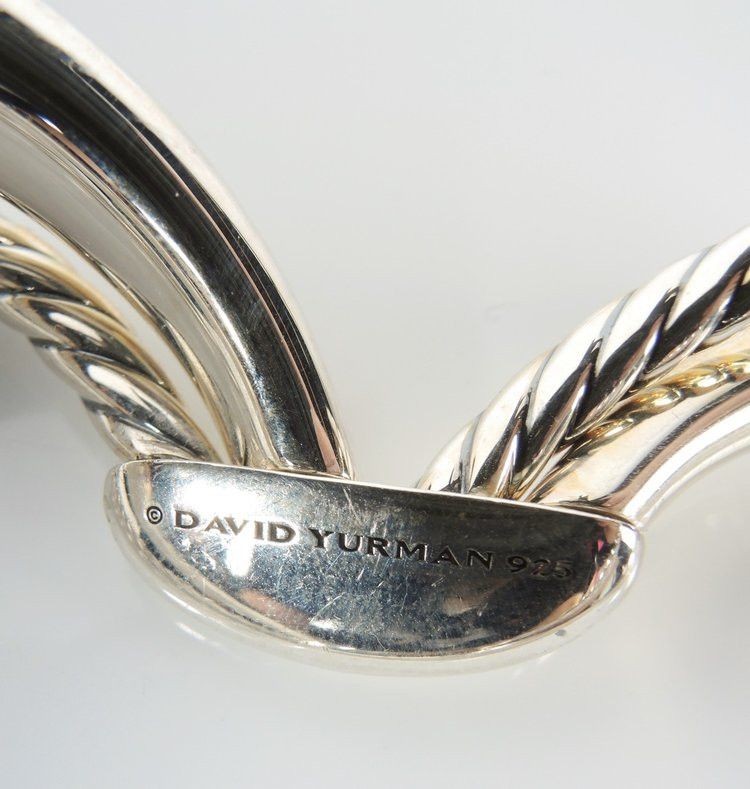 David Yurman o1smst1ft0424 Two Cabel and 2 High Polished Domed Cuffs Size ONE SIZE - 6 Thumbnail