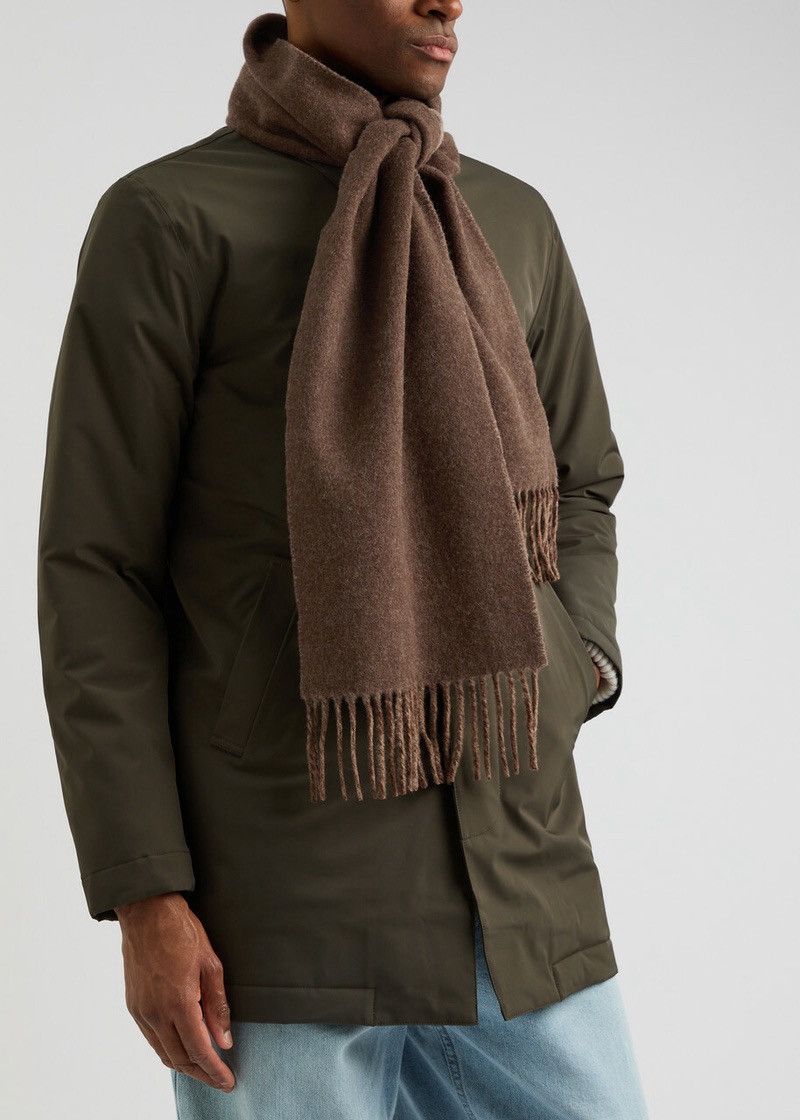 Ralph Lauren Vintage Ralph Lauren Brown Heather “Lamb Wool Scarf” Size ONE SIZE - 9 Thumbnail