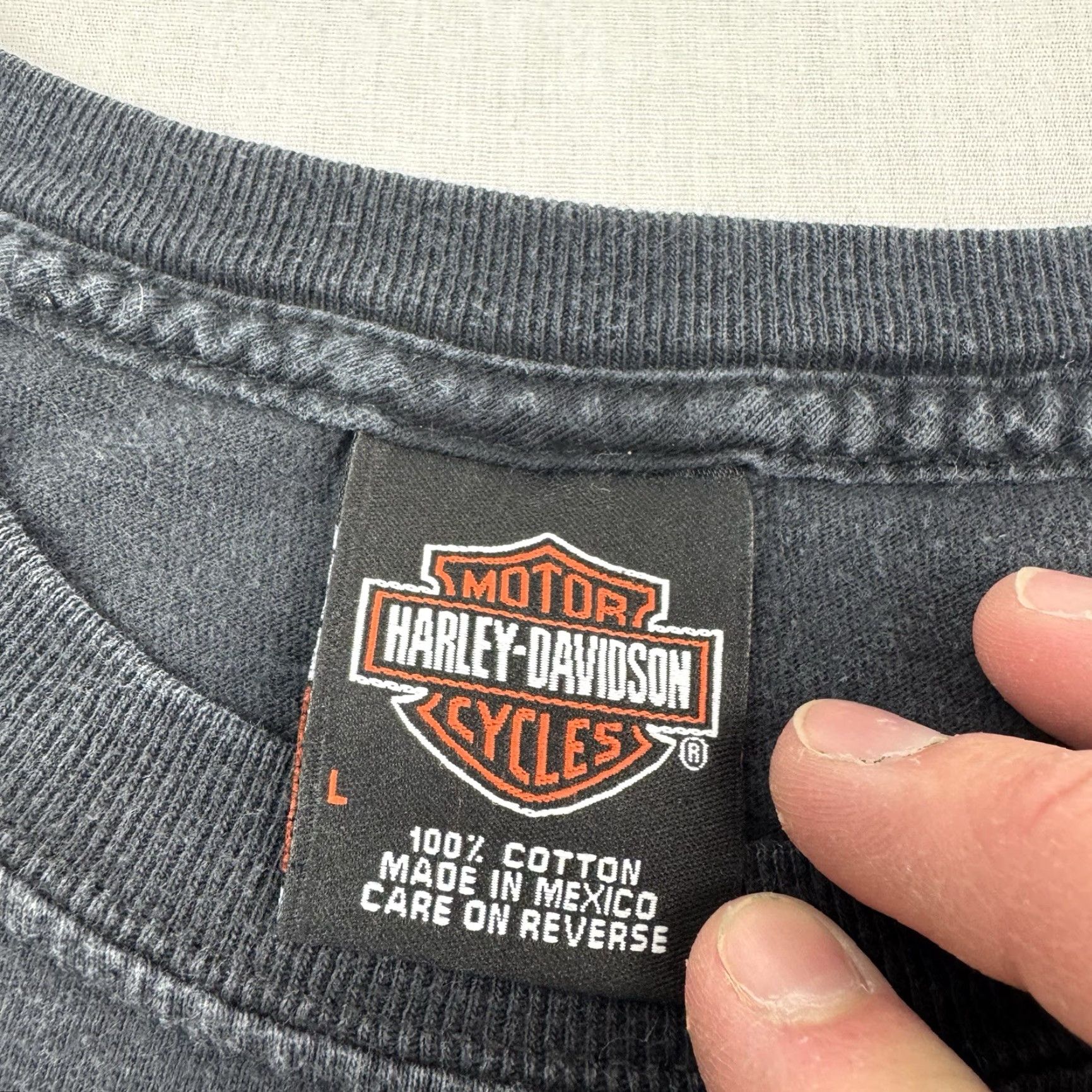 Harley Davidson Vintage Harley-Davidson T Shirt Adult Large Stone Mountain Biker Punk Grunge Y2K Size US L / EU 52-54 / 3 - 5 Thumbnail