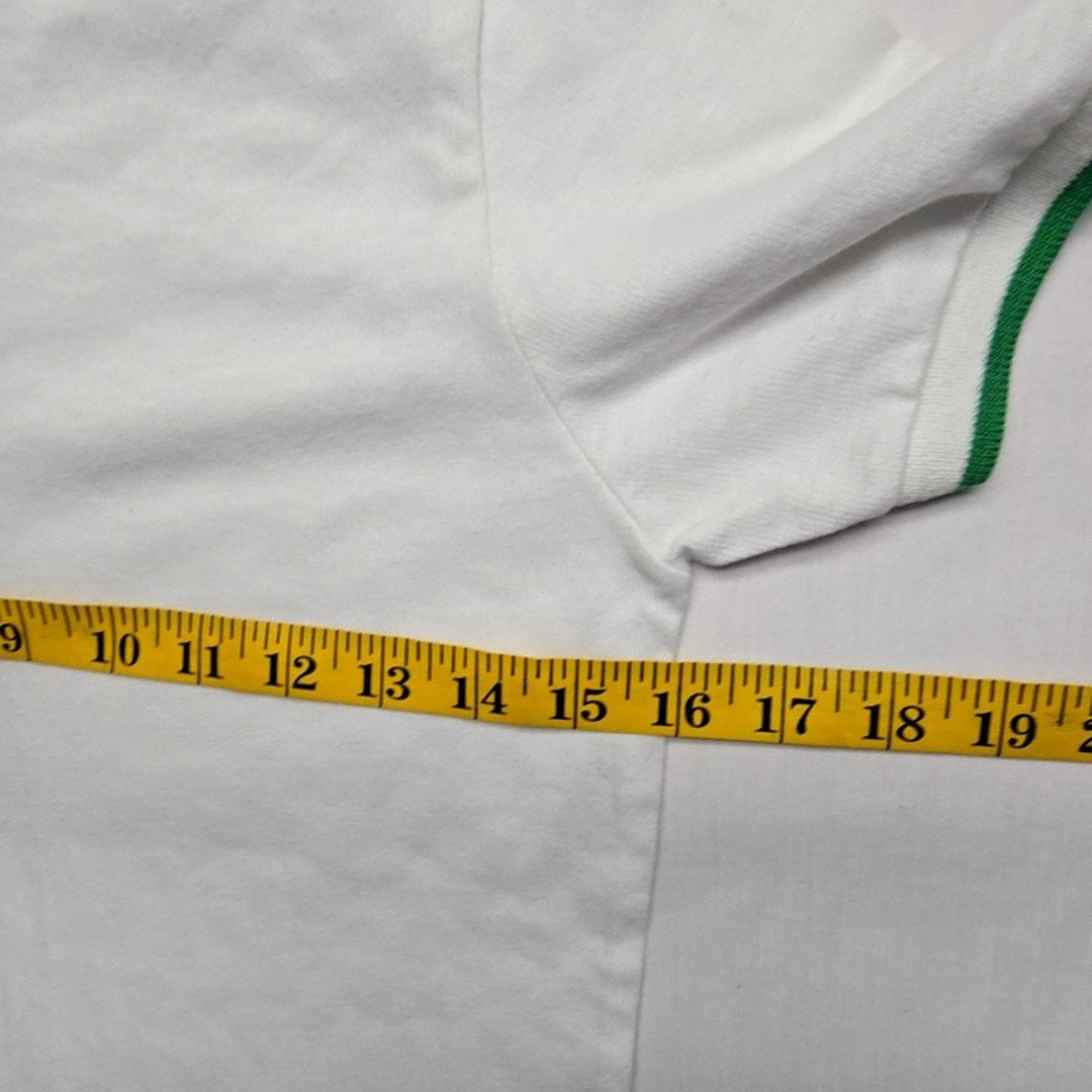 Vintage Vintage New Polo Print-Ons White Green Trim Small Shirt 80s Size S / US 4 / IT 40 - 6 Thumbnail