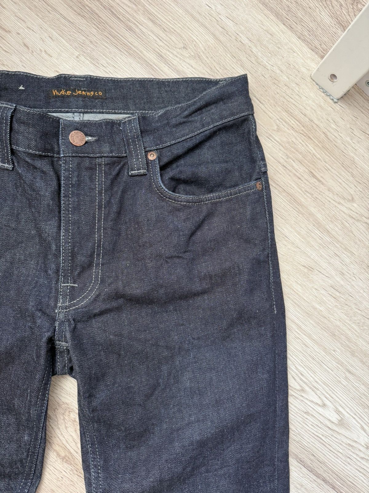 Nudie Jeans Nudie Jeans Thin Finn Dry Dark Grey Denim 32x32 Size US 32 / EU 48 - 6 Thumbnail
