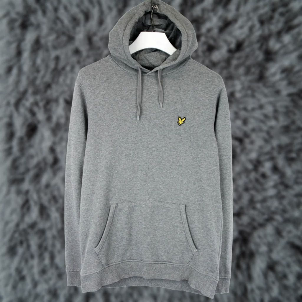 Lyle & Scott Lyle & Scott Hoodie Mens LARGE Pullover Kangaroo Pocket Melange Grey Hoodie Mens LARGE Grey Size US L / EU 52-54 / 3 - 1 Thumbnail