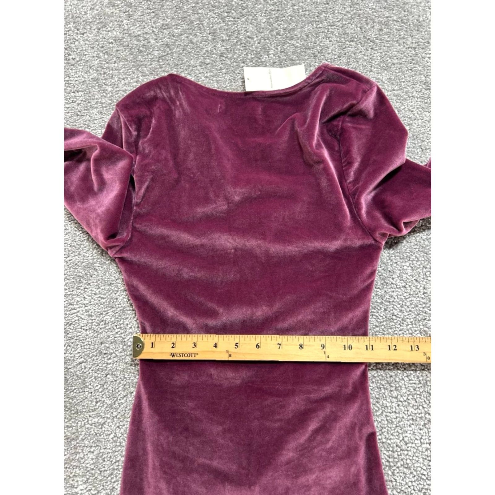 Abercrombie & Fitch Abercrombie & Fitch Velvet Mini Dress Womens Small Purple Ruched Waist New Size S / US 4 / IT 40 - 5 Thumbnail