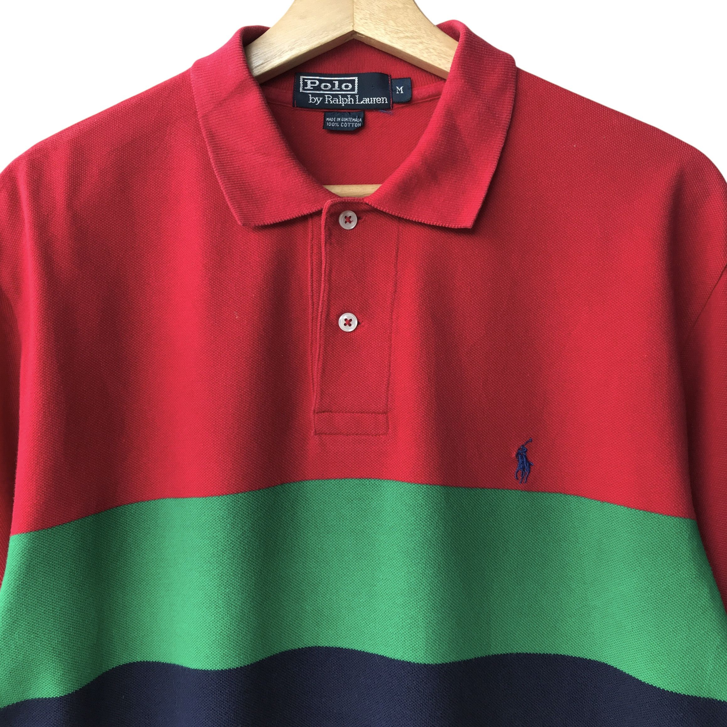 Polo Ralph Lauren × Ralph Lauren Polo Ralph Lauren RL Tri-Stripe Casual Polo Tee Size US M / EU 48-50 / 2 - 3 Thumbnail