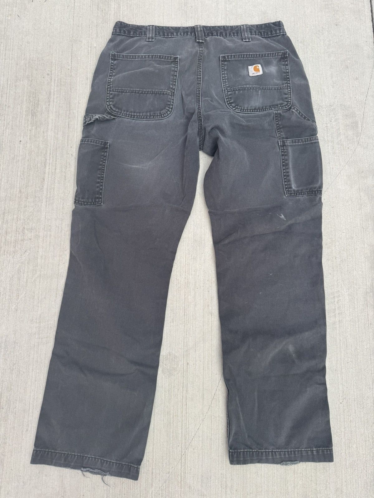 Carhartt CARHARTT BLACK CARGO DENIM JEANS RELAXED FIT 36 W x 32 L Size US 36 / EU 52 - 7 Thumbnail