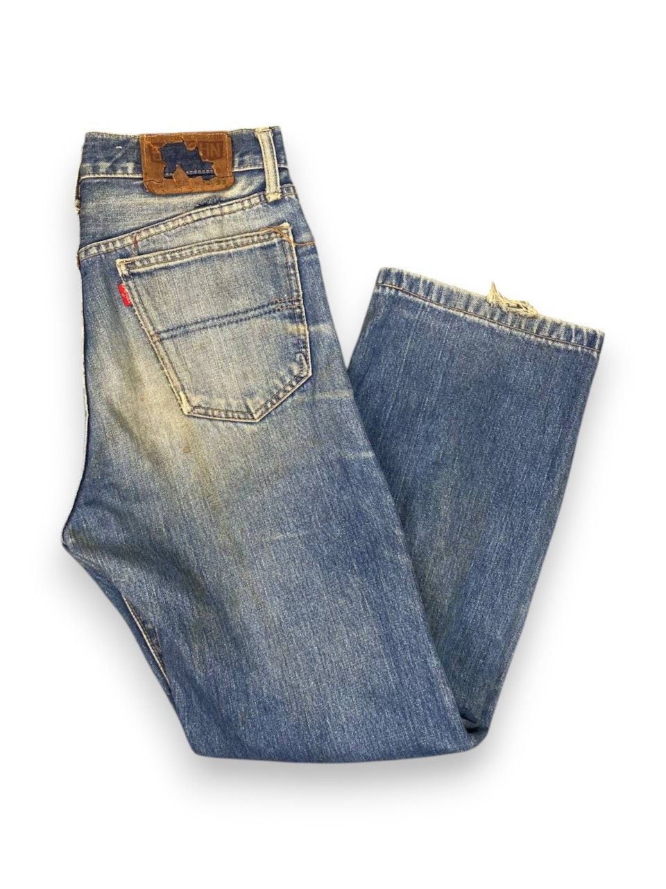 Big John vintage big john distressed denim nice design Size US 32 / EU 48 - 1 Thumbnail
