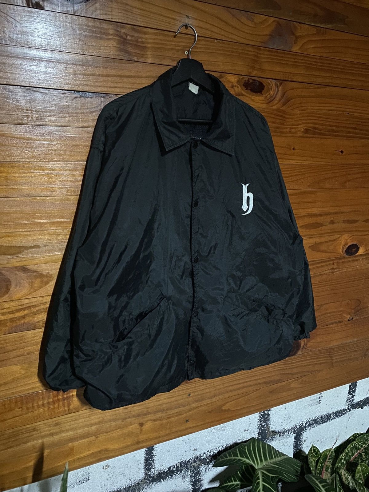 Japanese Brand Vintage DJ Honda Coach Jacket Black Nylon Jacket Big Logo Size US M / EU 48-50 / 2 - 5 Thumbnail