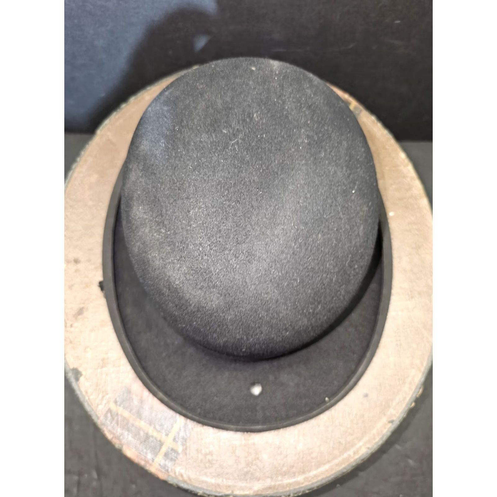 Brooks VINTAGE Herbert Johnson Derby Hat Exclusively for Brooks Bros. Size 7 Black 1900s Size ONE SIZE - 6 Thumbnail