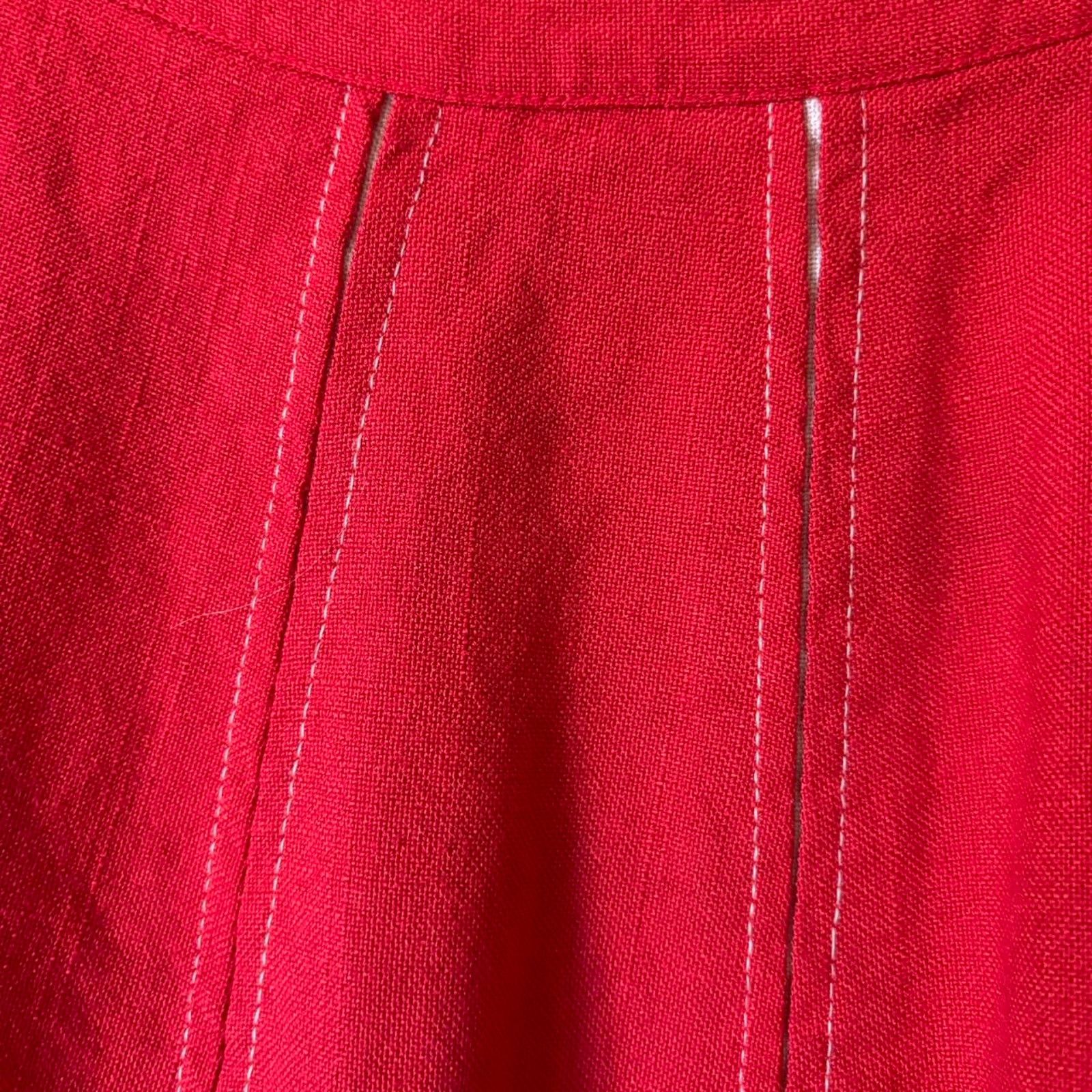 Other Vintage By Petti Red with white details gorgeous skirt 24" Size 24" / US 00 / IT 34 - 5 Thumbnail