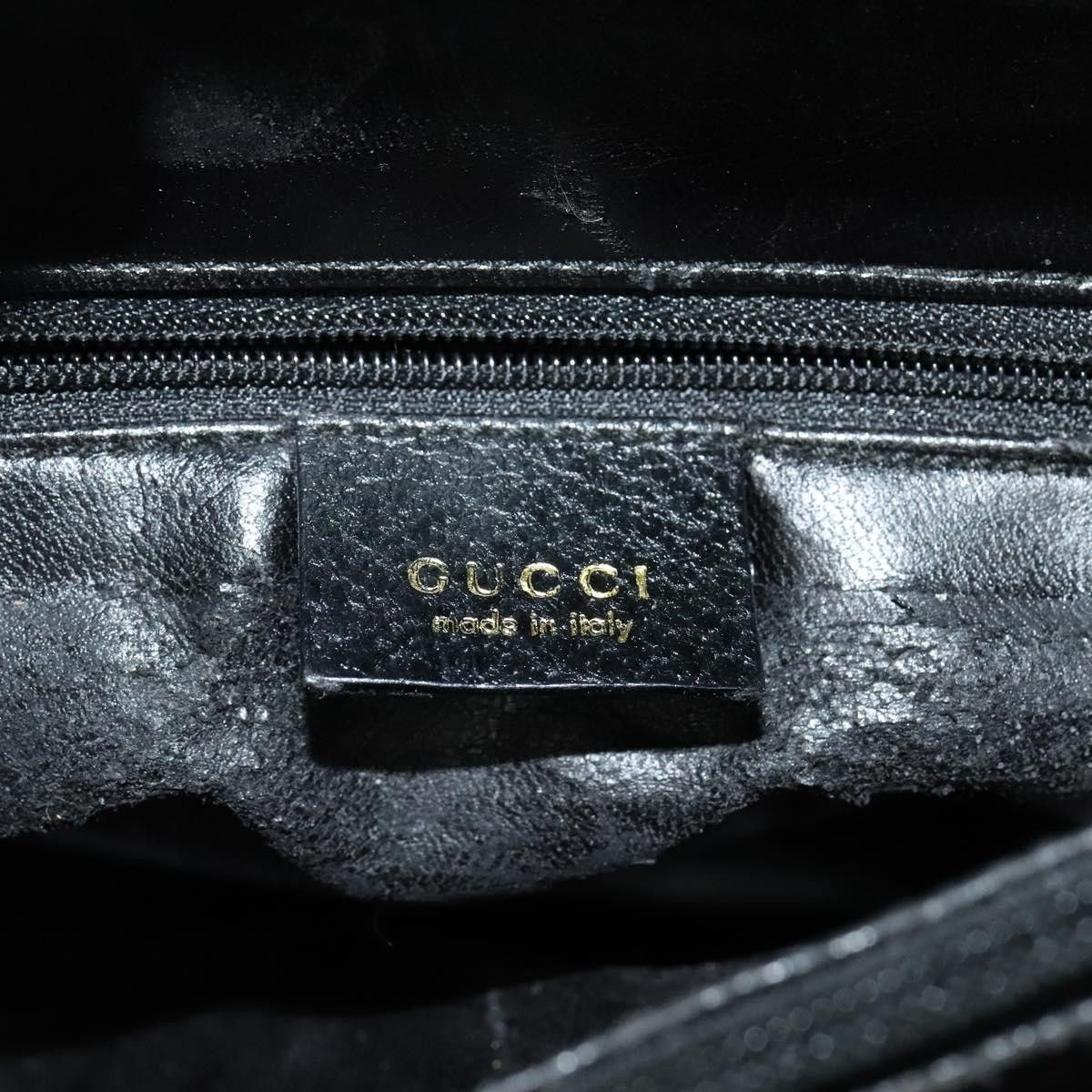 Gucci GUCCI Bamboo Hand Bag Leather Black Gold 002 002 Size ONE SIZE - 14 Thumbnail