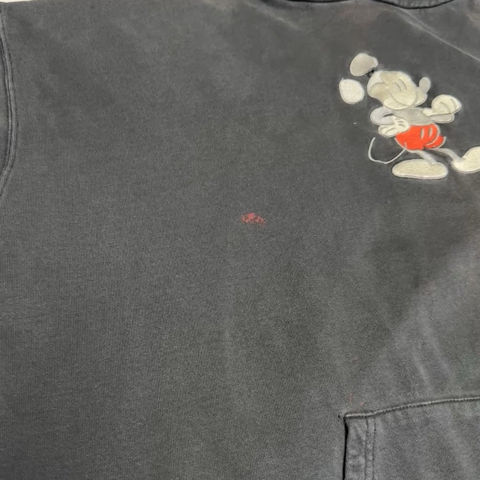 Mickey Mouse Vintage Mickey Mouse Hoodie Sweatshirt Black Embroidered 2XL Size US XXL / EU 58 / 5 - 5 Thumbnail