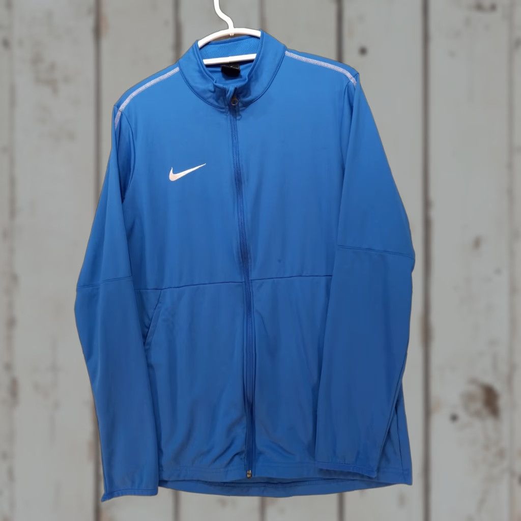 Nike Nike Dri-Fit Jacket Men's L Blue Full Zip Embroidered Logo Nike Jacket Dri-Fit All Seasons Size US L / EU 52-54 / 3 - 1 Thumbnail