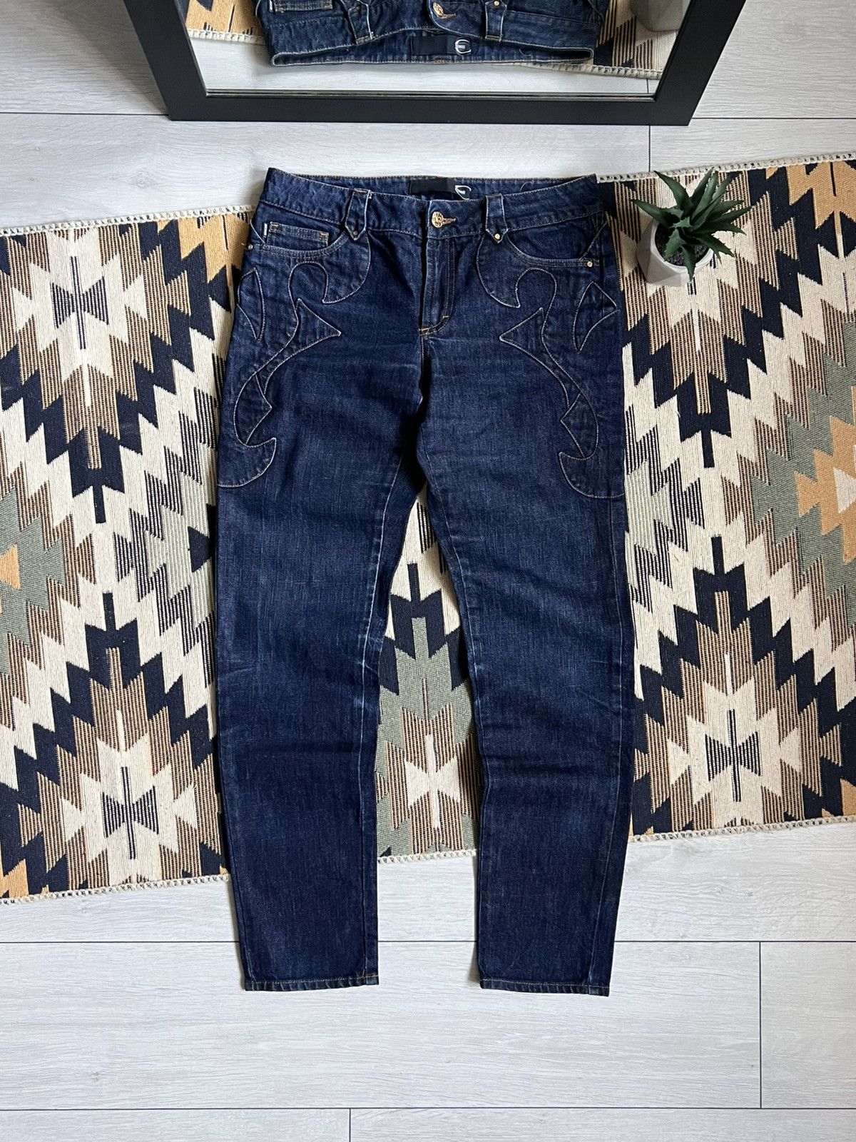 Just Cavalli Just Cavalli Vintage Logo Y2k Jeans Size 30" / US 8 / IT 44 - 2 Thumbnail