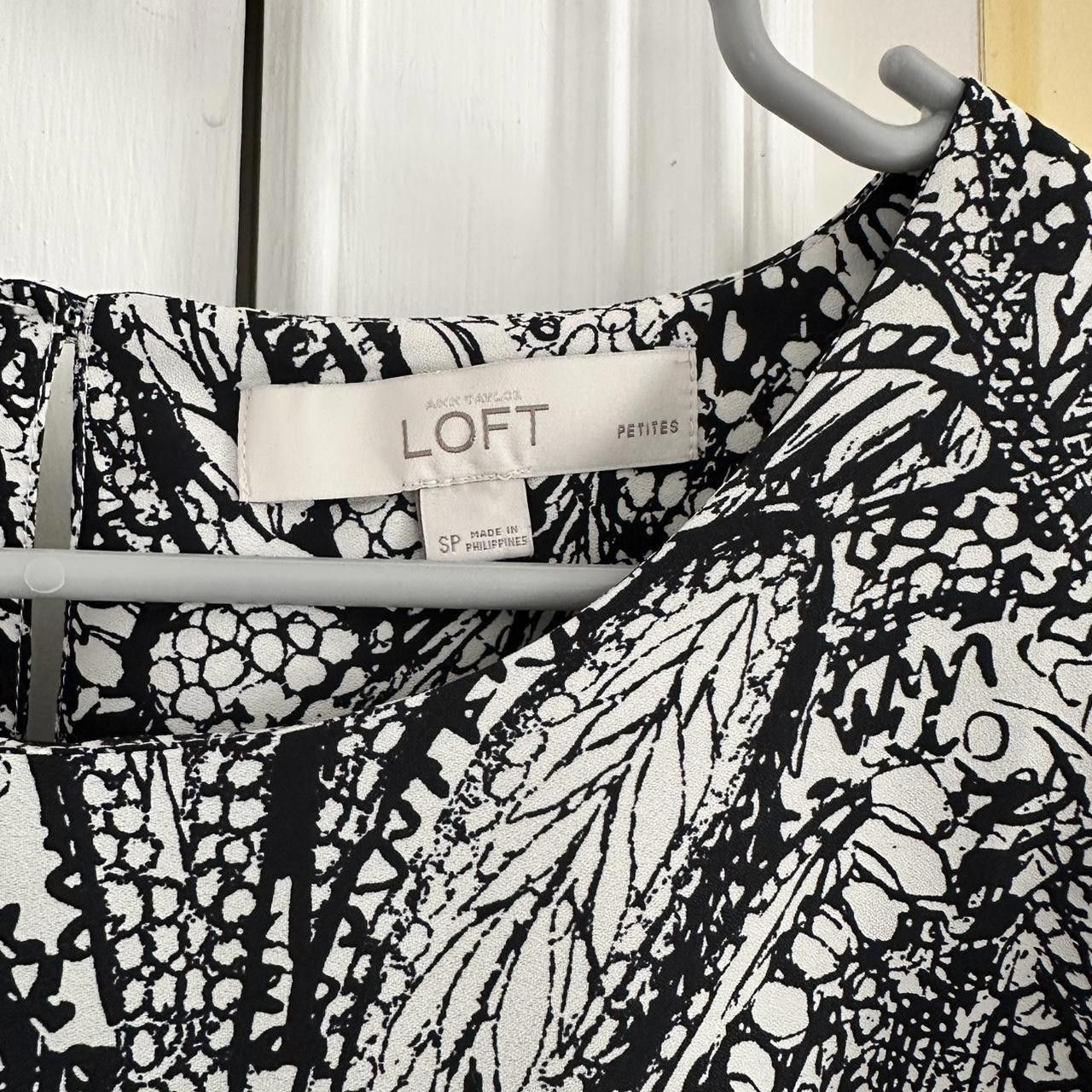 Designer LOFT Women's White and Multi Tshirt Size S / US 4 / IT 40 - 4 Thumbnail