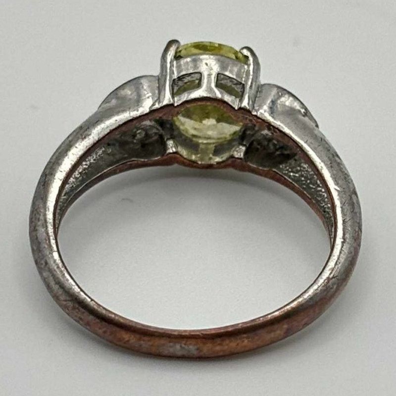Other Silver & Green Heart Ring Size ONE SIZE - 4 Thumbnail
