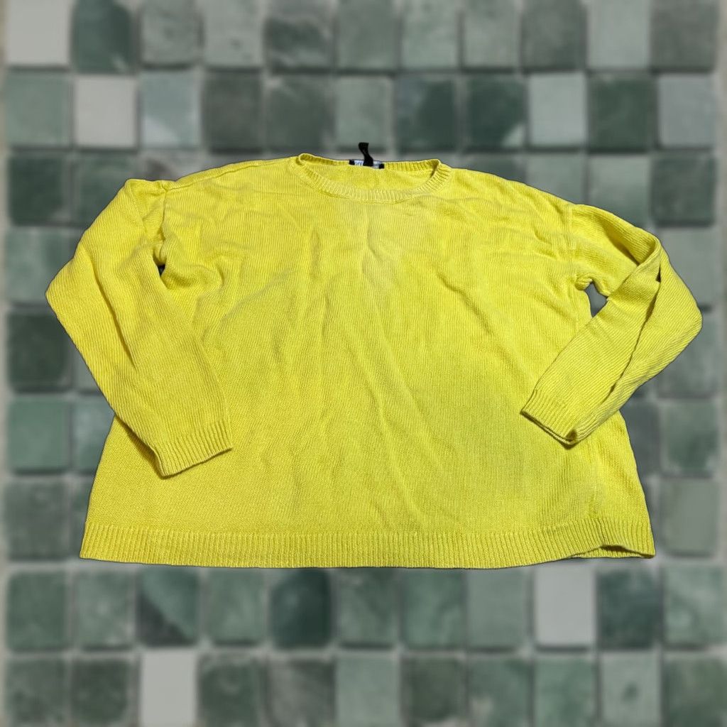 Eileen Fisher EILEEN FISHER Sweater Womens XS Long Sleeve Knit Yellow Pullover Size XS / US 0-2 / IT 36-38 - 1 Thumbnail