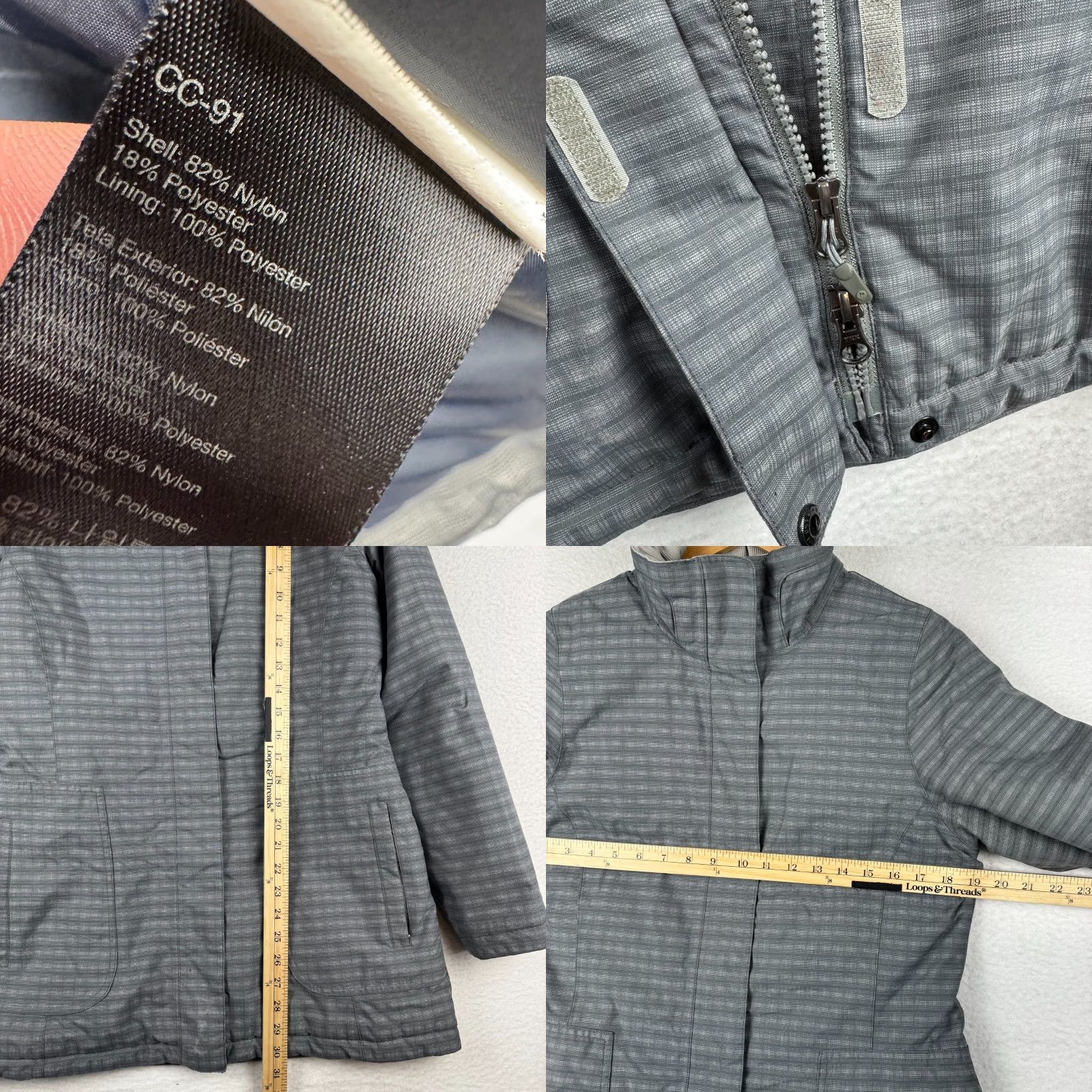 Marmot Marmot Membrain Womens Medium Full Zip Jacket Insulated Winter Ski Snow Board Gray Parka Size M / US 6-8 / IT 42-44 - 8 Thumbnail