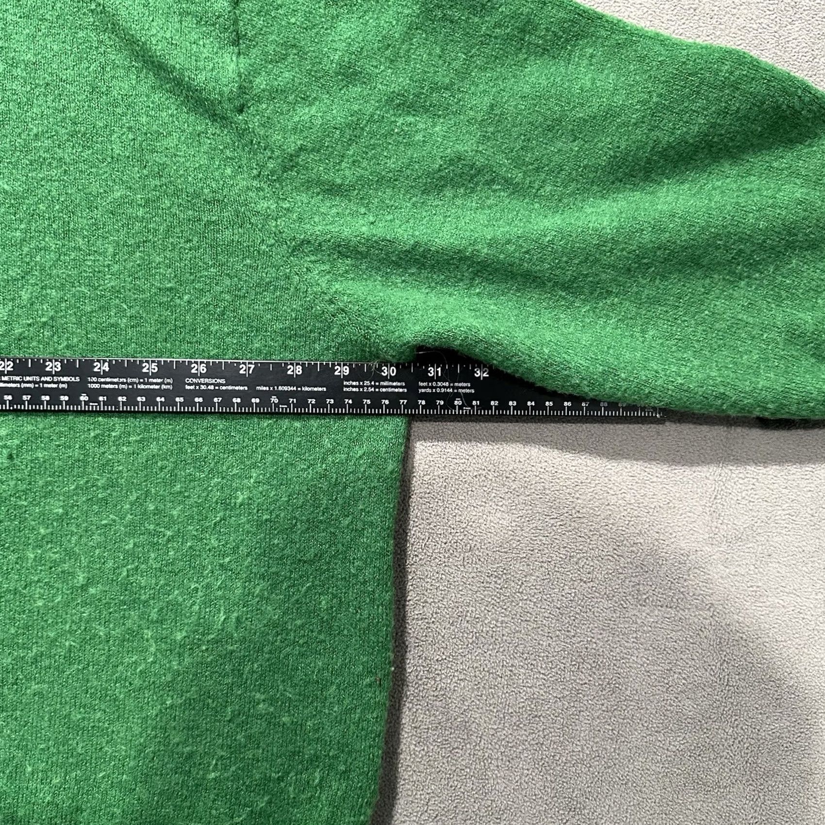 H&M H&M Sweater Womens 4XL Green Knit Crew Neck Polyester Acrylic Wool Blend Stretch Size XXL / US 16-18 / IT 52-54 - 6 Thumbnail