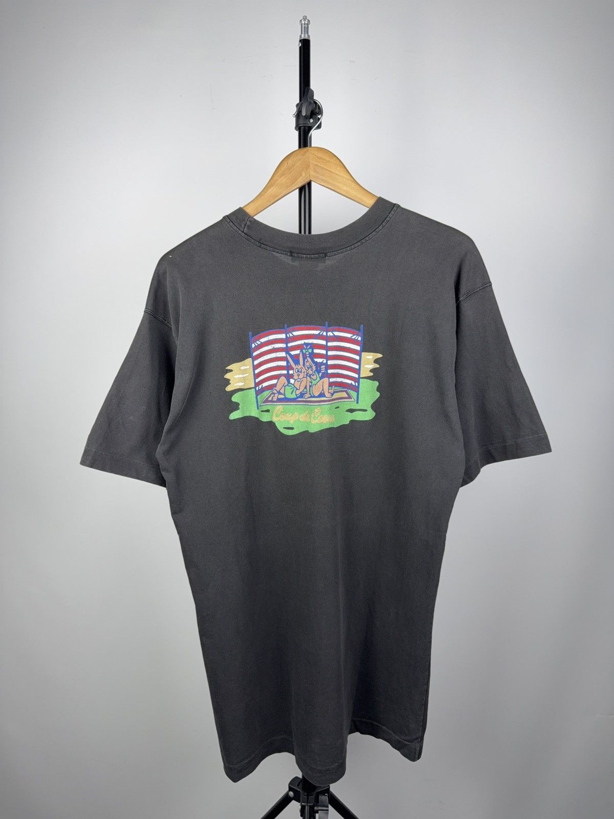 Vintage Coup de Coeur Art Graphic Tee 90s Vintage Cartoon Print Size US L / EU 52-54 / 3 - 1 Thumbnail