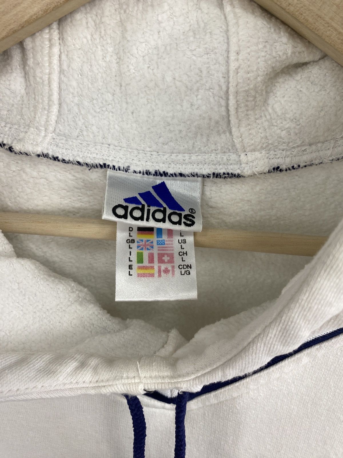 Adidas 🏀 Vintage 90s Adidas Basketball Hoodie Rare Retro Hype Y2K Size US L / EU 52-54 / 3 - 6 Thumbnail