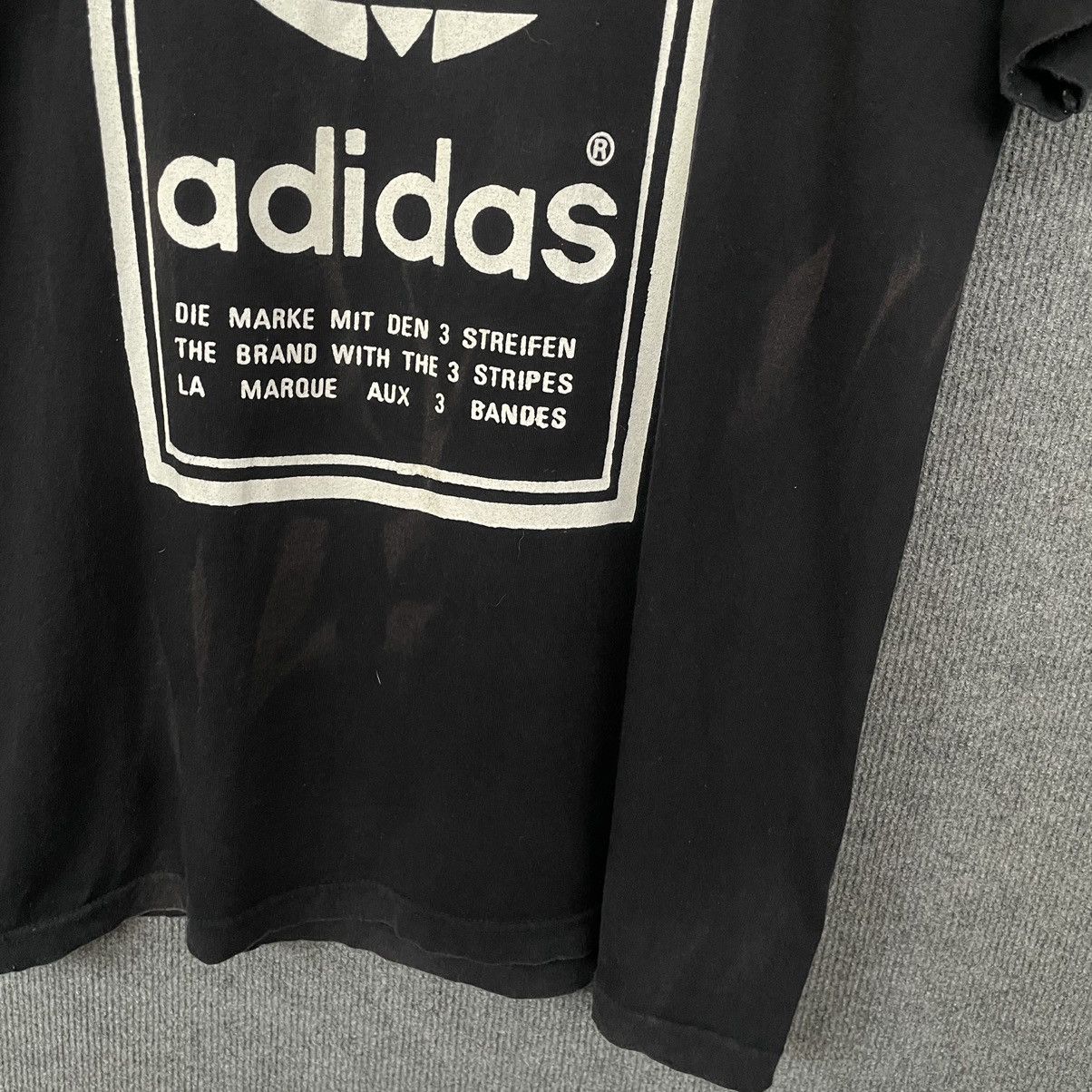 Adidas × Vintage 1990s Adidas Mirror Print Big Logo T Shirt Size US M / EU 48-50 / 2 - 5 Thumbnail