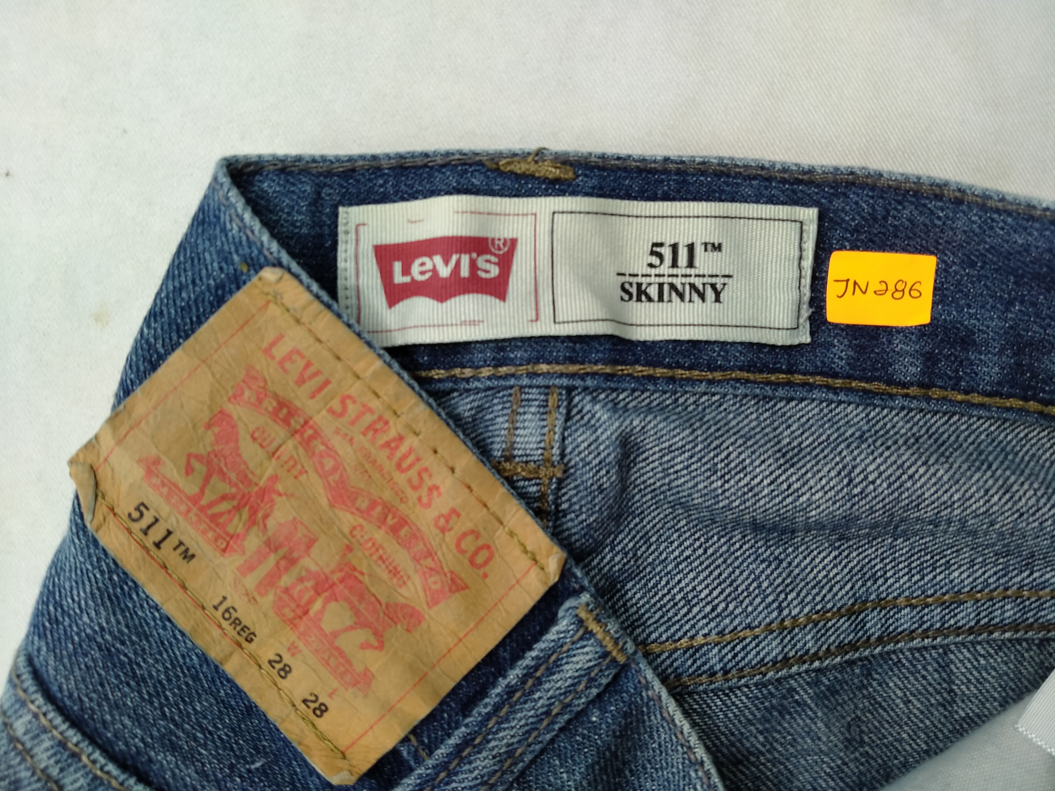 Levi's Skinny Blue Vintage Levi's 511 Denim 30x27.5 -JN286 Size US 30 / EU 46 - 10 Thumbnail