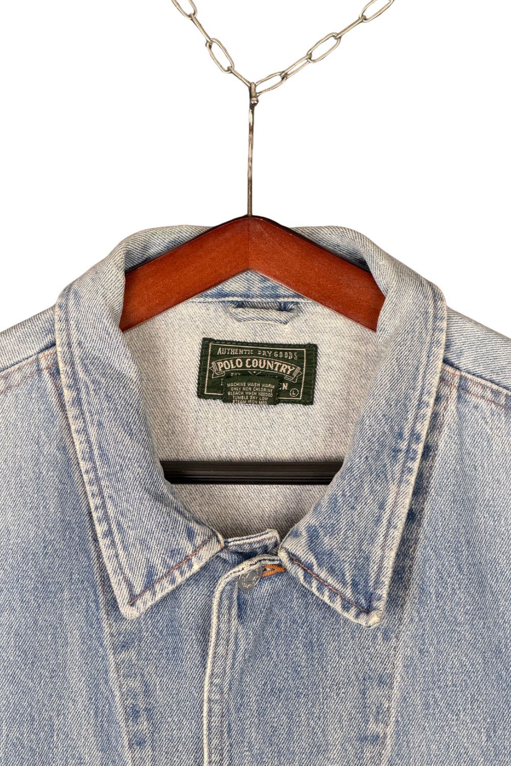 Polo Ralph Lauren 90s Polo Country RL American Flag Denim Trucker Jacket Size US L / EU 52-54 / 3 - 13 Thumbnail