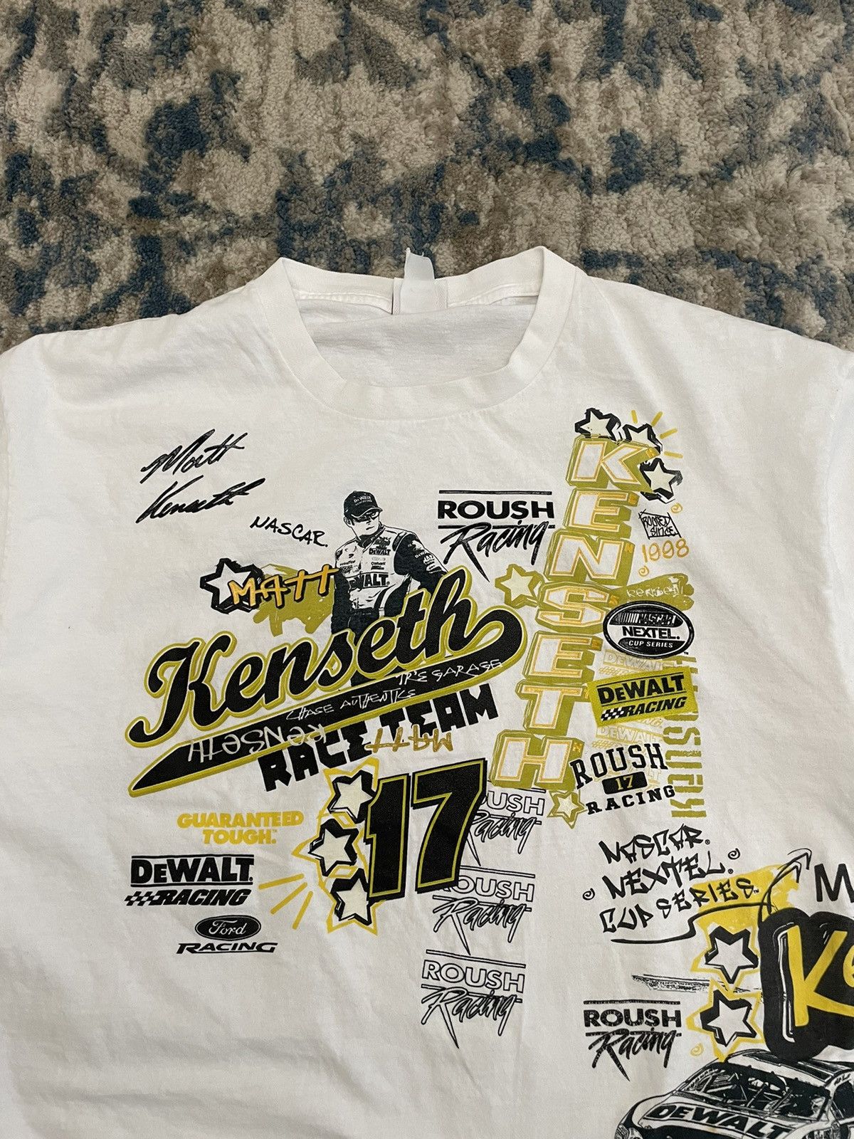 Vintage Vintage Y2K NASCAR Graphic Tee Racing Unsoundrags Hanes Moto Size US L / EU 52-54 / 3 - 2 Thumbnail