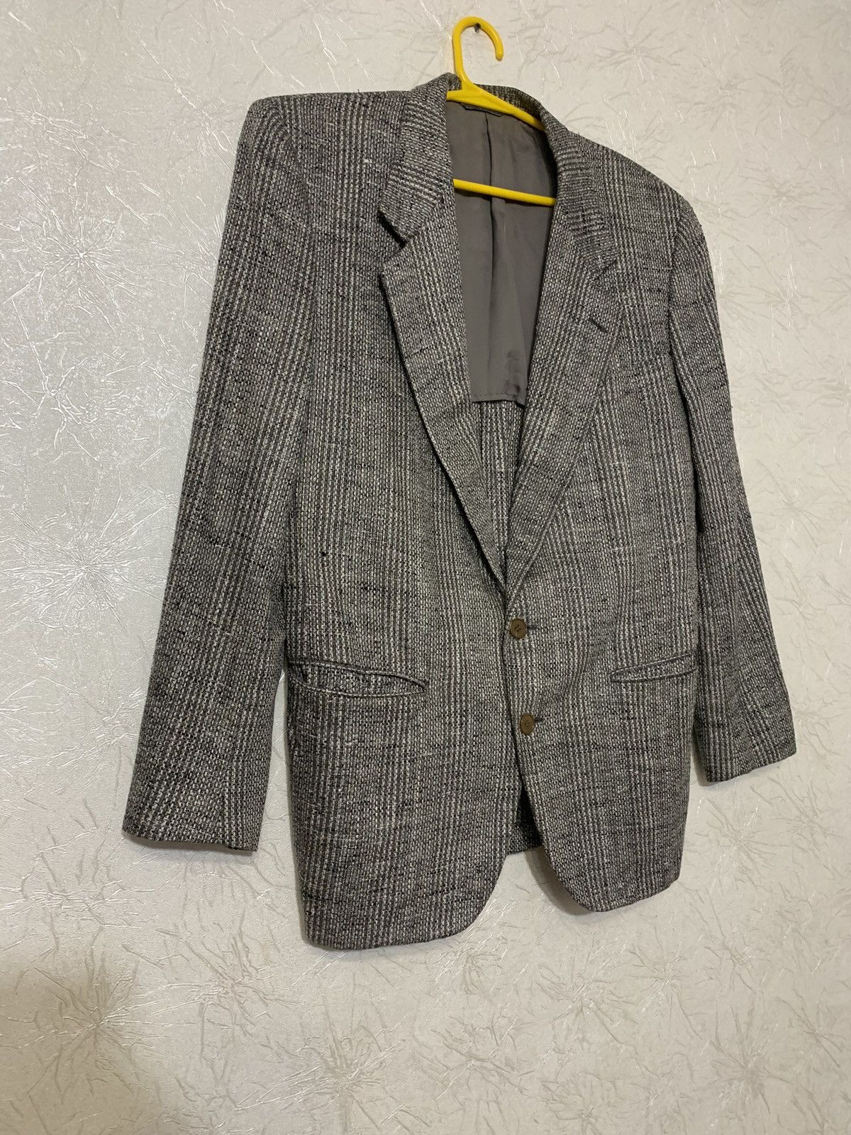 Ermenegildo Zegna × Vintage Ermenegildo Zegna Pure Silk Men’s Grey 2 Piece Blazer Jacket Size 44R - 3 Thumbnail