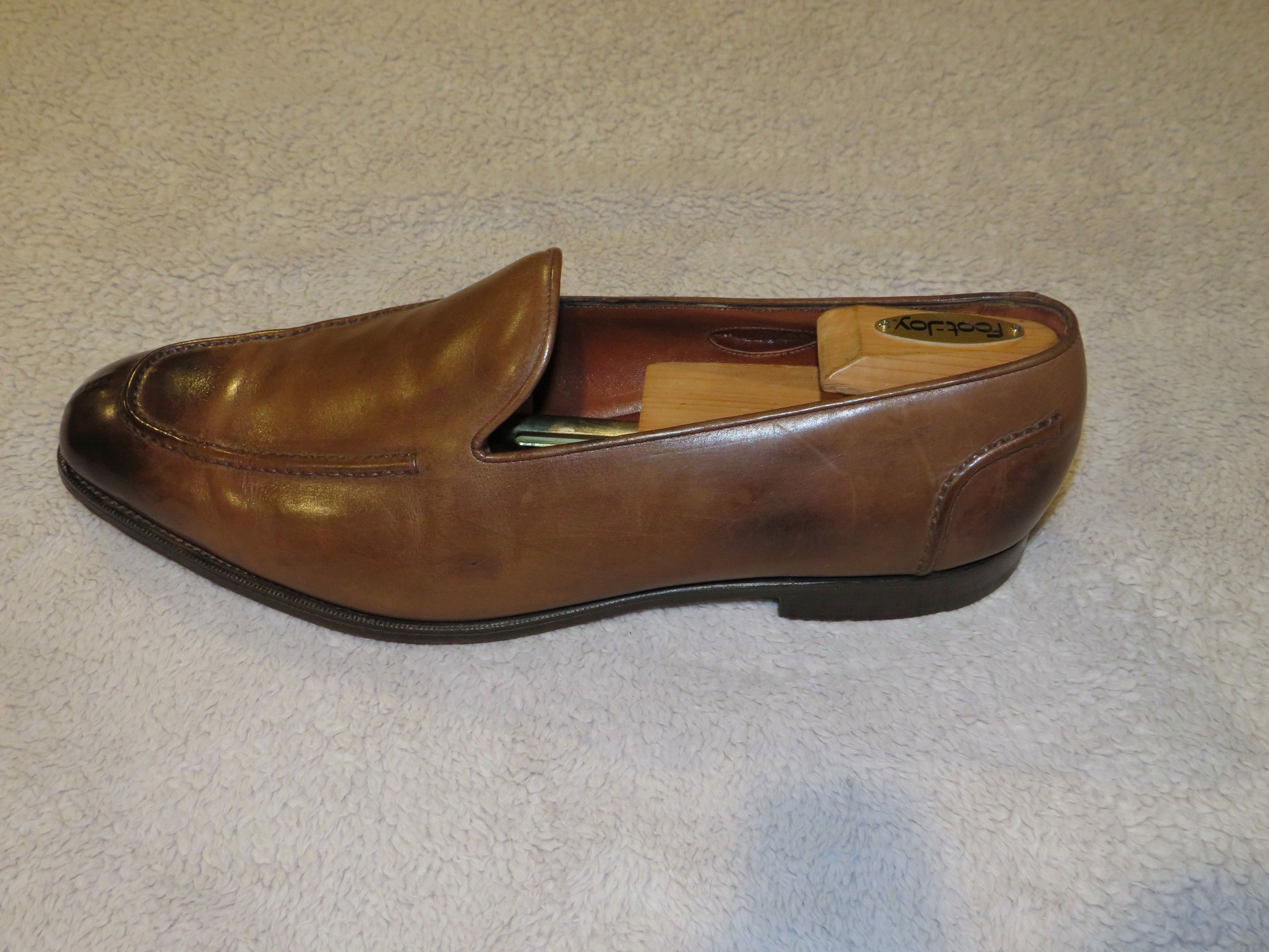 Edward Green × Ralph Lauren Purple Label Brown Antiqued Loafers 11.5 E Size US 11.5 / EU 44-45 - 4 Thumbnail