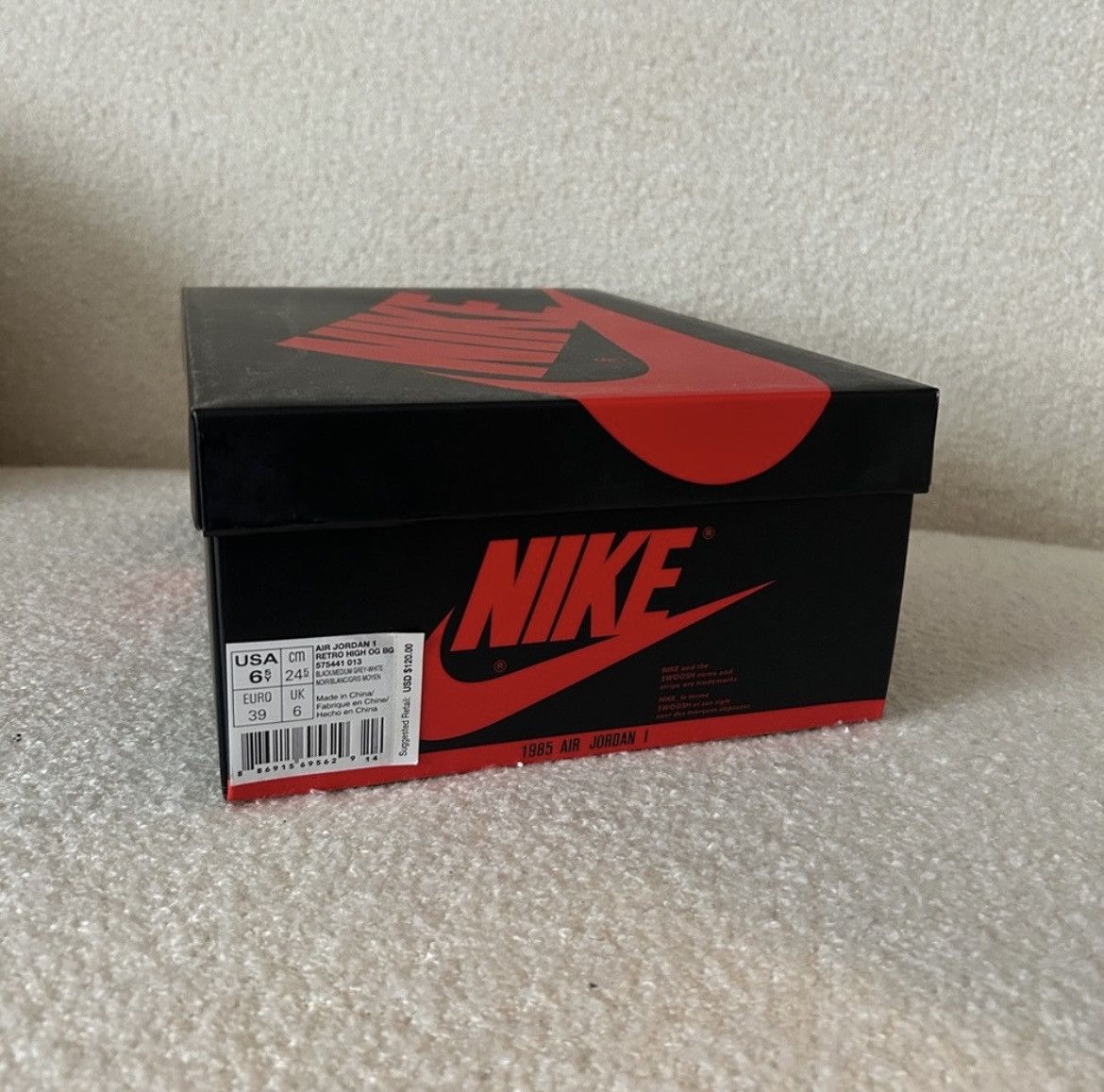 Nike Jordan 6.5Y/M Shadow 1s Size US 6.5 / EU 39-40 - 5 Thumbnail