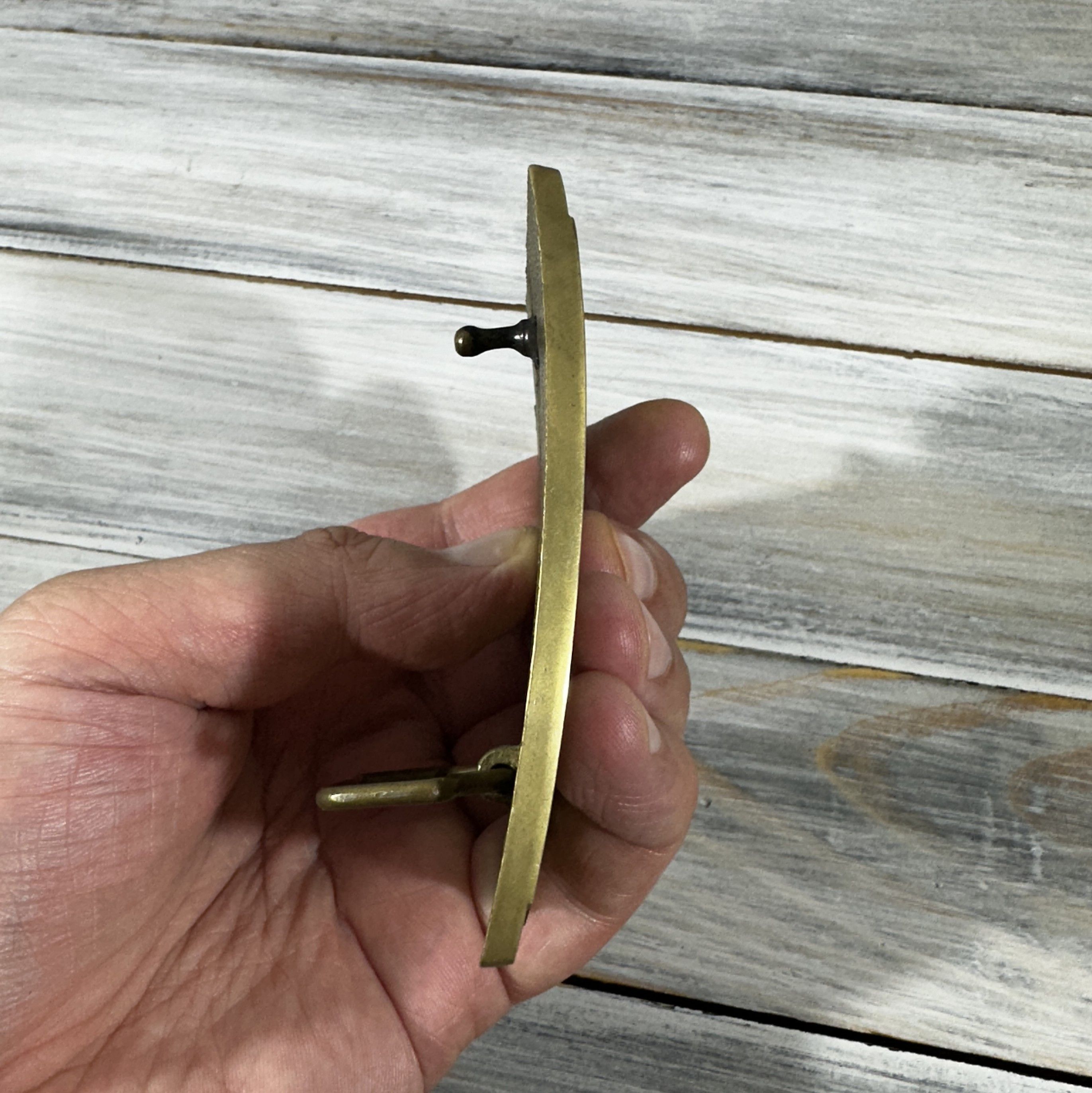 Vintage Vintage U.S. Marines 1982 Brass Belt Buckle IWO JIMA 1945 Size ONE SIZE - 12 Thumbnail