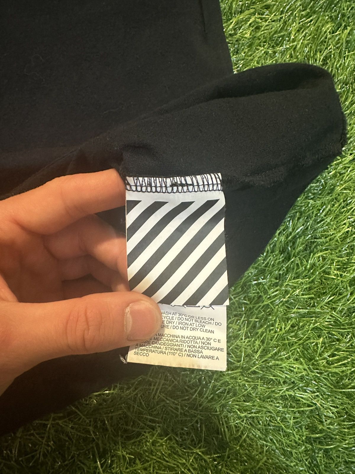 Off-White Off white ss19 split logo tee shirt size XL Size US XL / EU 56 / 4 - 6 Thumbnail