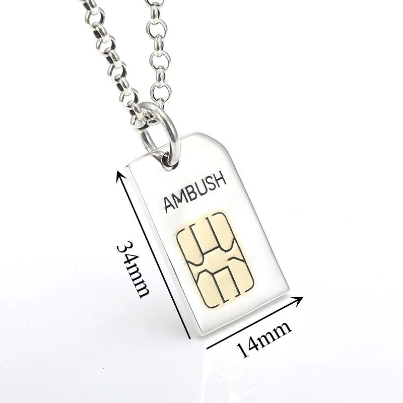 Jewelry Mobile Phone Card Sim Pendant Necklace Size ONE SIZE - 6 Thumbnail
