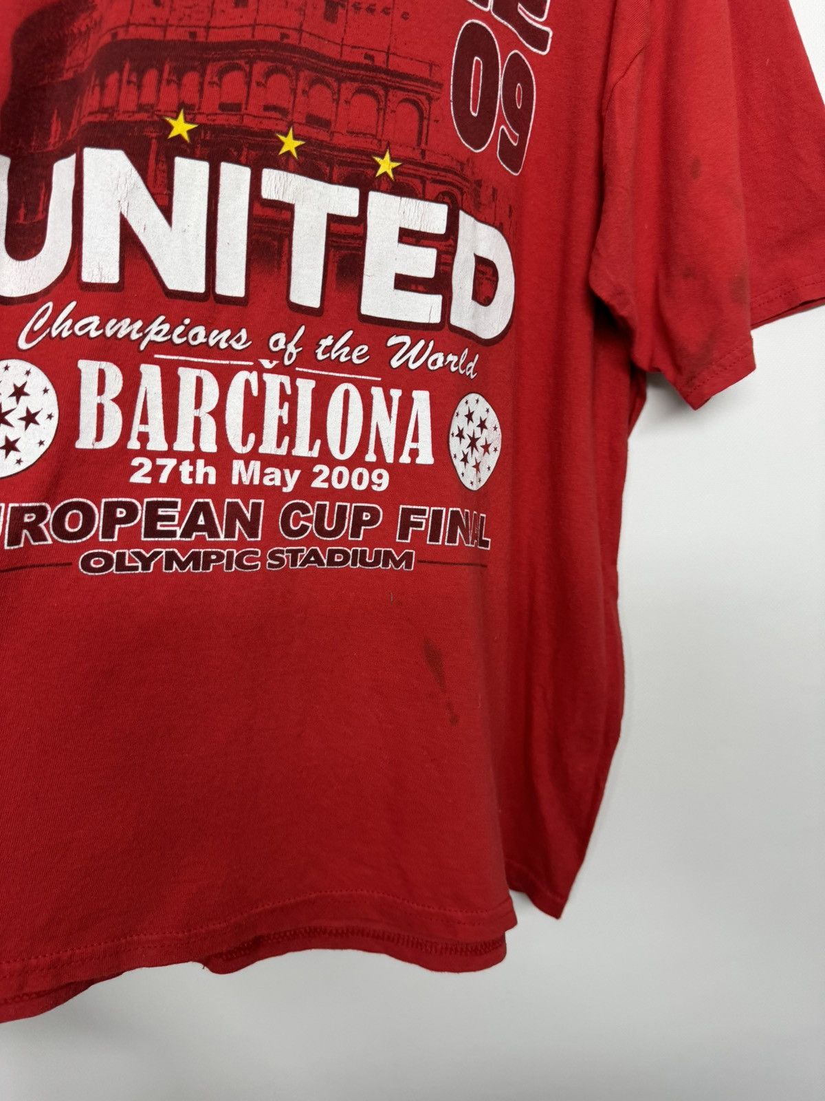 Gildan 2008 Euro Cup Final Roma United Inter Barcelona T Shirt Size US XXL / EU 58 / 5 - 10 Thumbnail