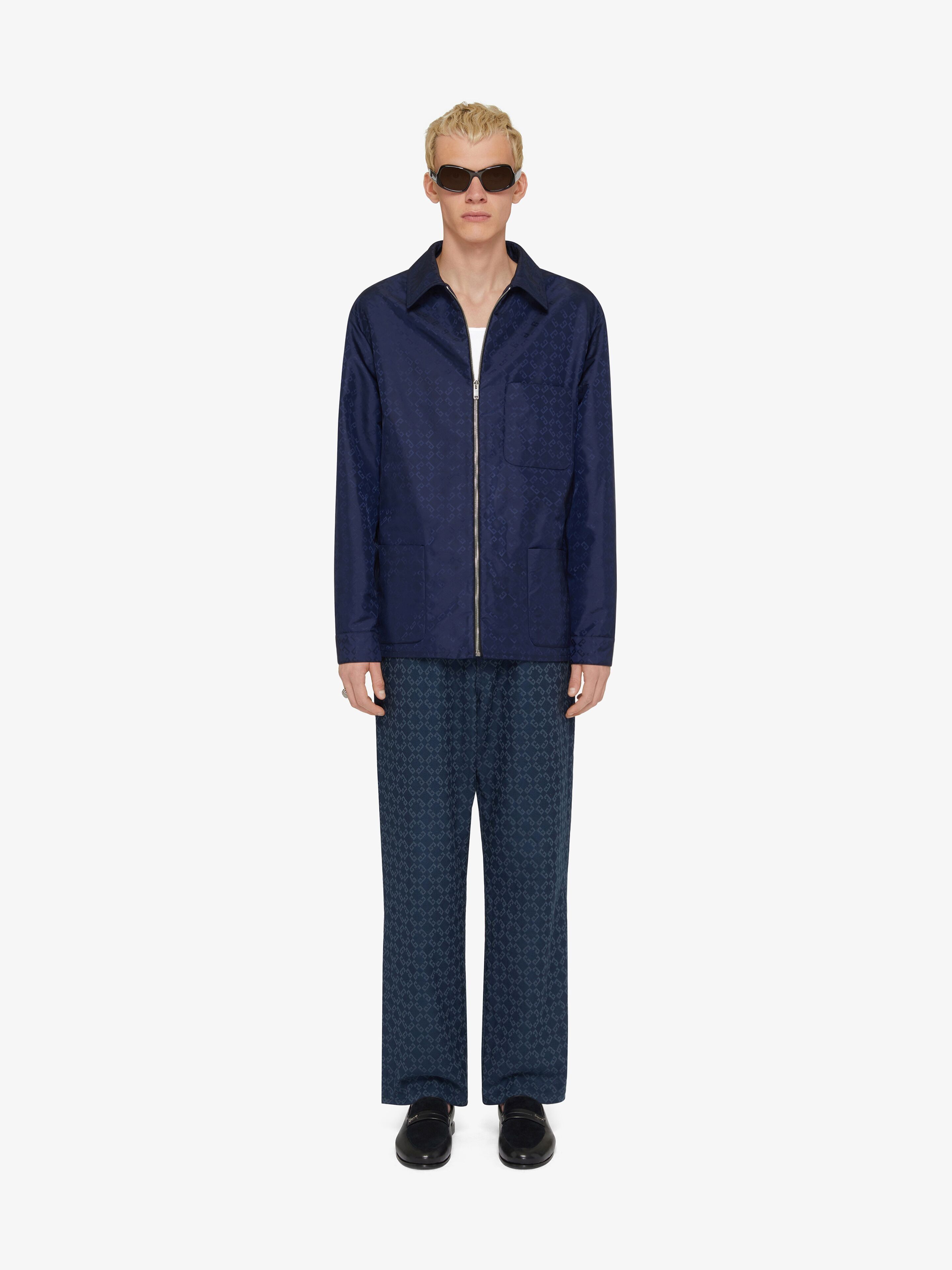 Givenchy o1w1db10925 Zipped Overshirt Jacket in Blue Size US L / EU 52-54 / 3 - 2 Thumbnail