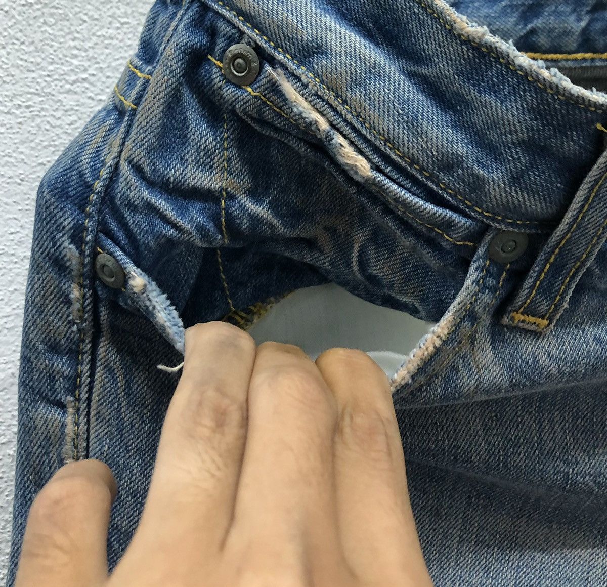 Paper Denim & Cloth Vintage Paper Denim & Cloth Made In Usa Denim Pants Size 28" / US 6 / IT 42 - 6 Thumbnail