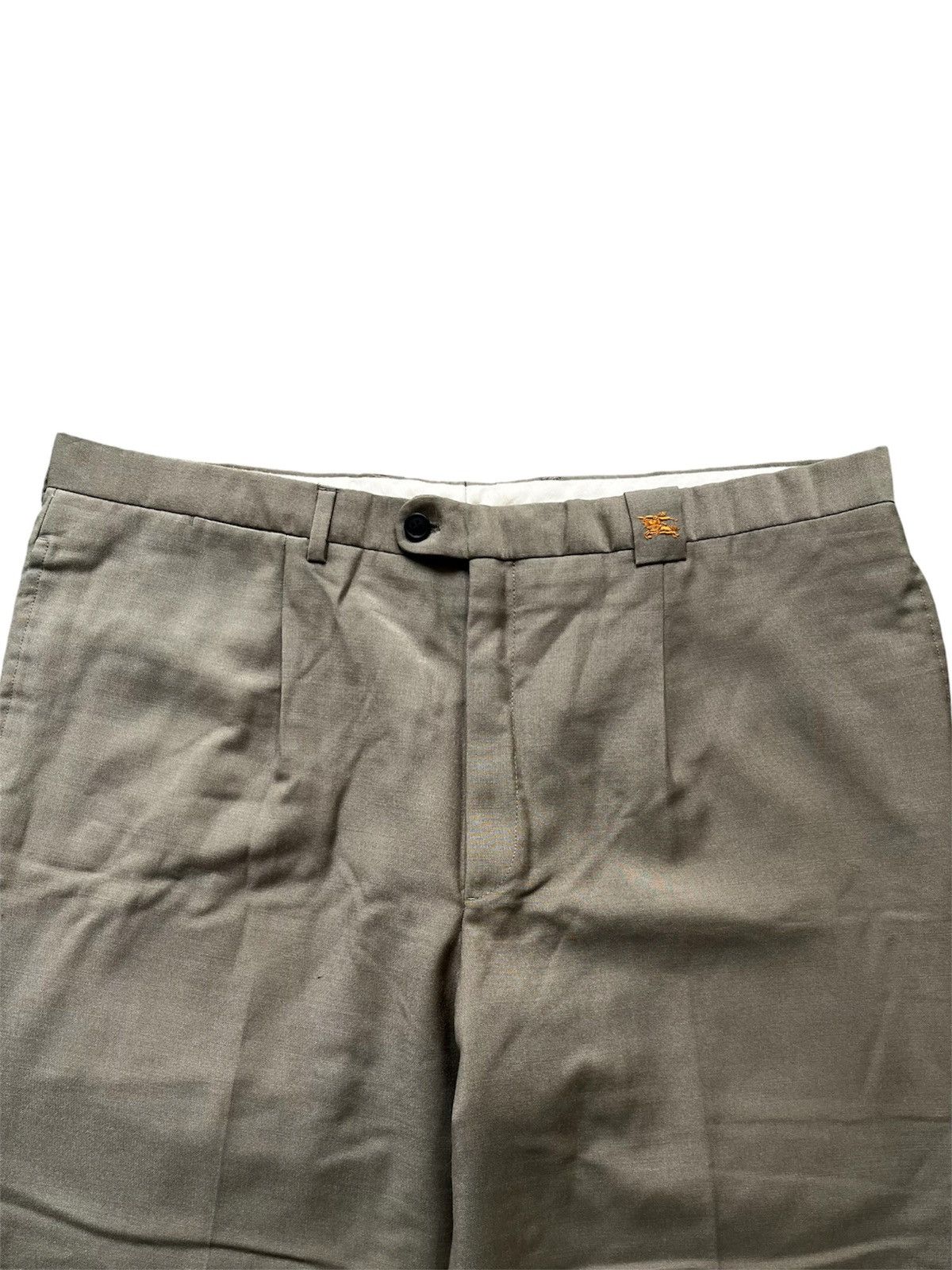 Burberry Vintage Burberrys Khaki Single Pleated Baggy Size US 38 / EU 54 - 2 Thumbnail