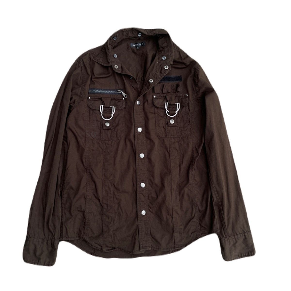 If Six Was Nine 2000s Japanese archive Ring Gimmic Button Shirts Vkei Size US M / EU 48-50 / 2 - 2 Thumbnail
