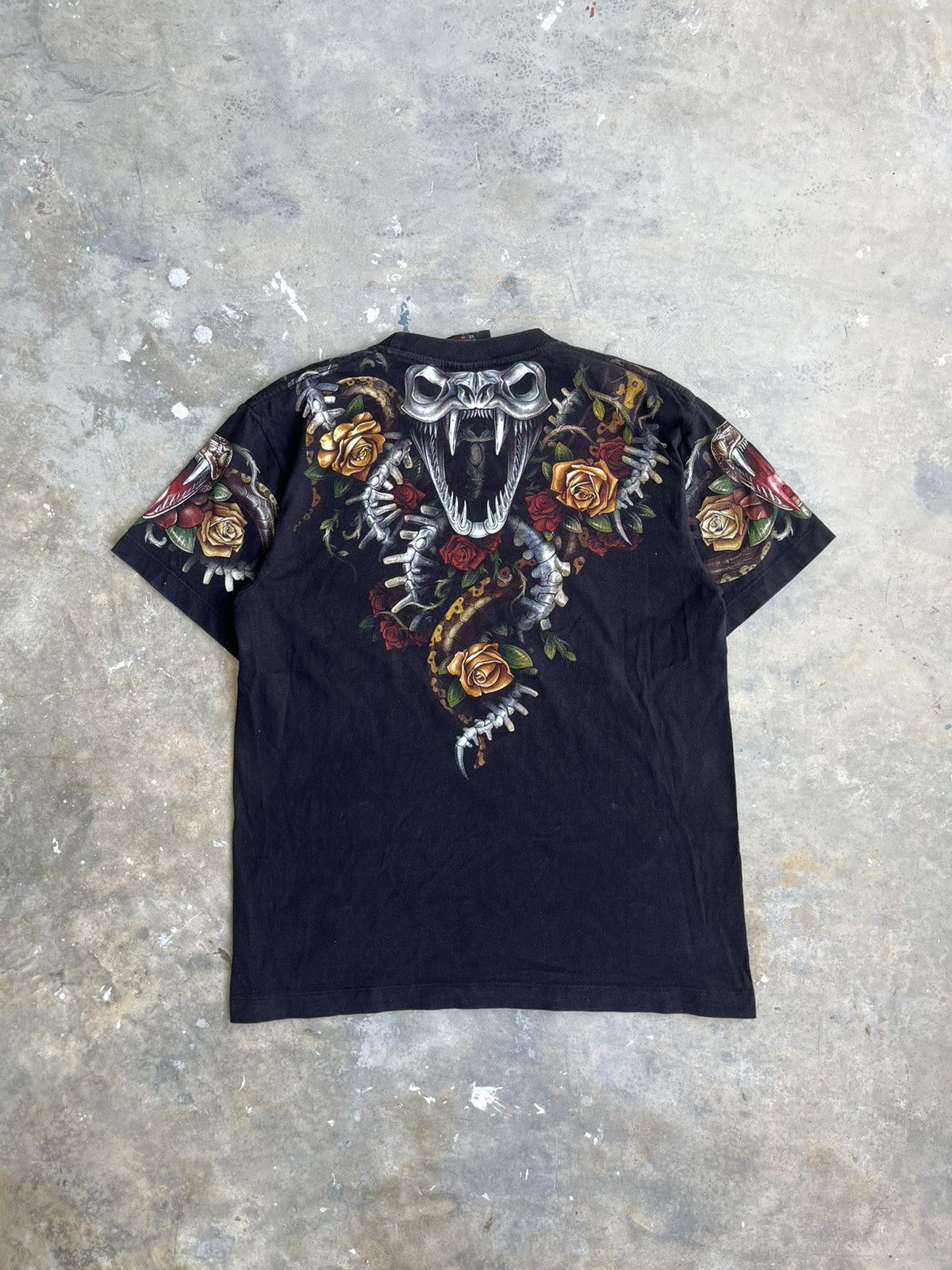 Vintage T-Shirt Black FHD Rock Chang Original Native Snake Size US M / EU 48-50 / 2 - 2 Thumbnail