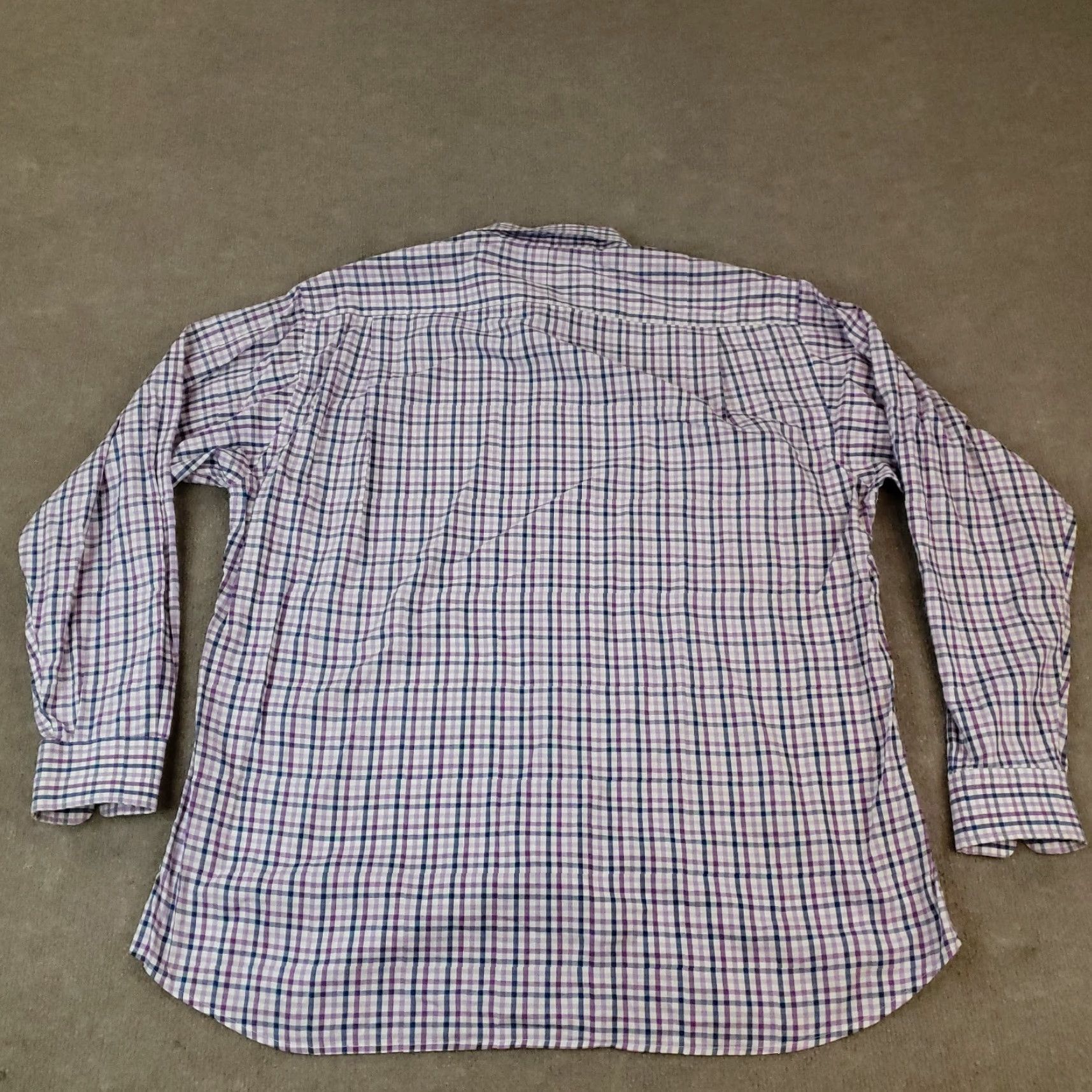 Vintage Bullock & Jones Shirt Mens XL Blue Plaid Long Sleeve Button Up Size US XL / EU 56 / 4 - 7 Thumbnail