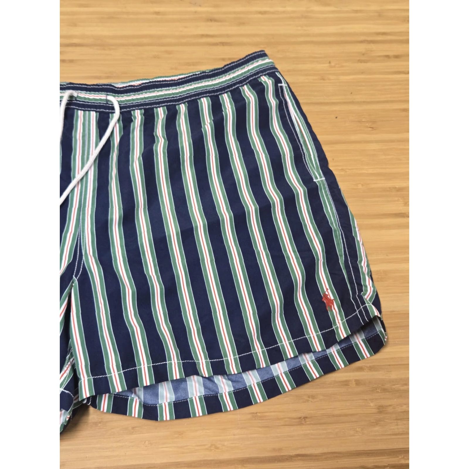 Polo Ralph Lauren Polo Ralph Lauren Shorts Mens 2XL Blue Green Stripe Swim Trunks Drawstring Size US XXL / EU 58 / 5 - 2 Thumbnail