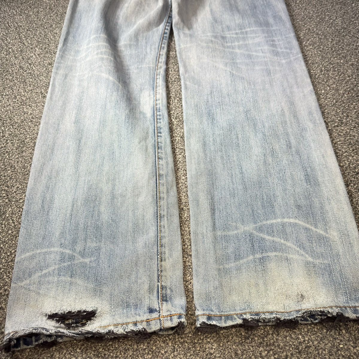 Edwin Vintage 90s Japanese Baggy Flared Edwin 503 Destroyed Size US 30 / EU 46 - 12 Thumbnail