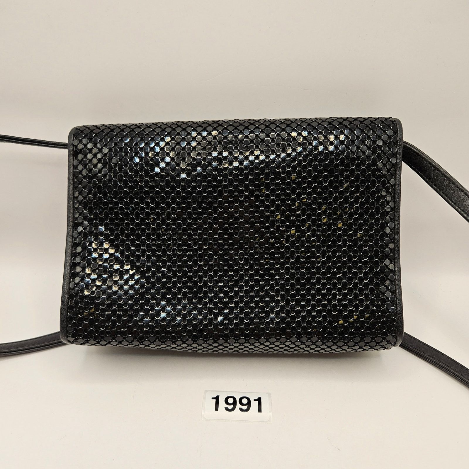 Other WHITING & DAVIS BLACK METAL MESH VINTAGE CROSSBODY PURSE BAG Size ONE SIZE - 2 Thumbnail