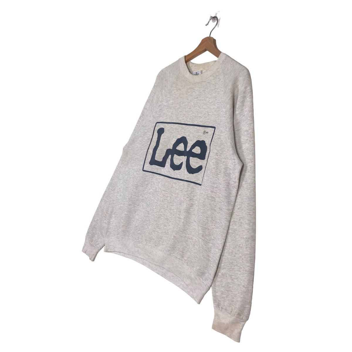 Vintage 🔥Vintage Sweatshirt Lee Pull Over Big Logo Spell Out Size US XL / EU 56 / 4 - 2 Thumbnail